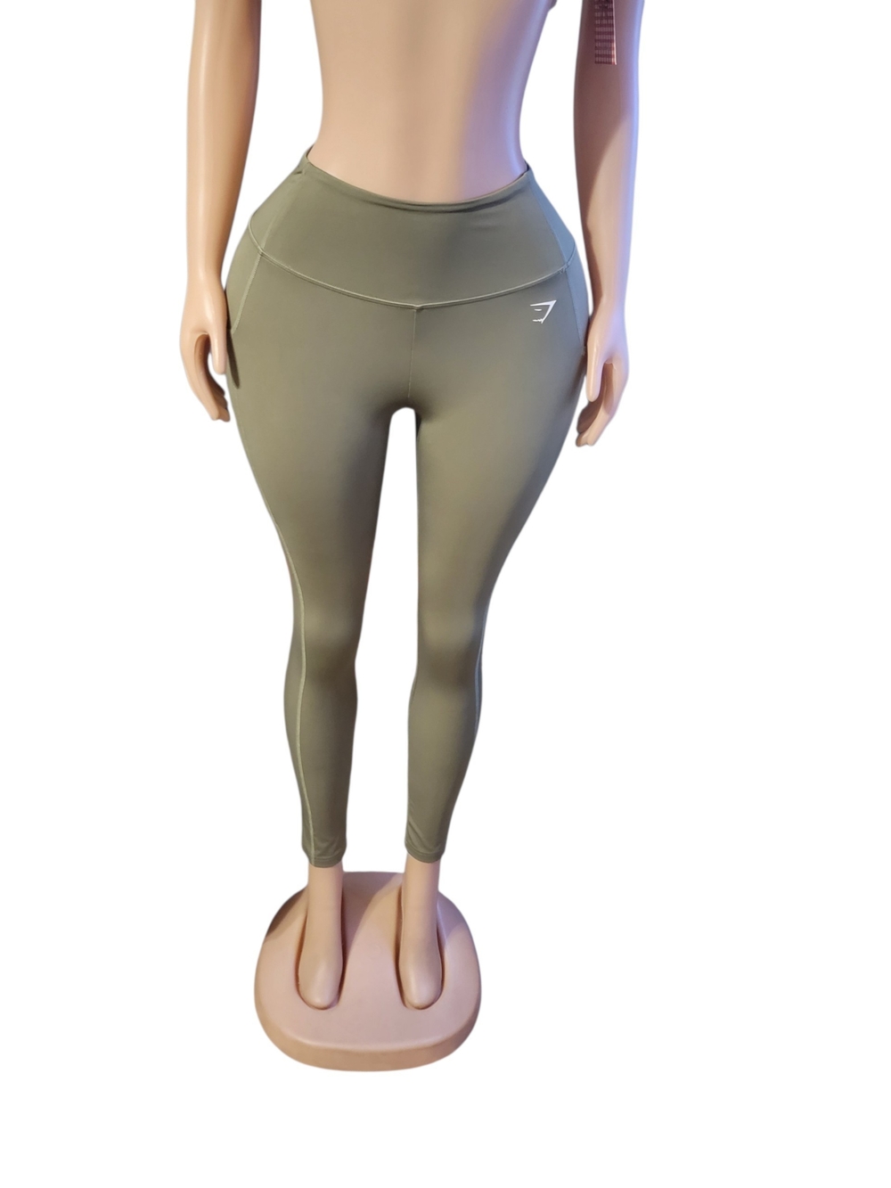 Gymshark High-Waist Olive Green Leggings